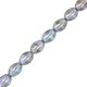 Czech Pinch beads kralen 5x3mm Chalk white blue luster 03000/65431